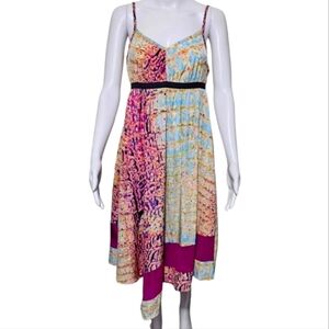 Simply Vera Wang Women Dress Asymmetric Hem Multicolor Size Small